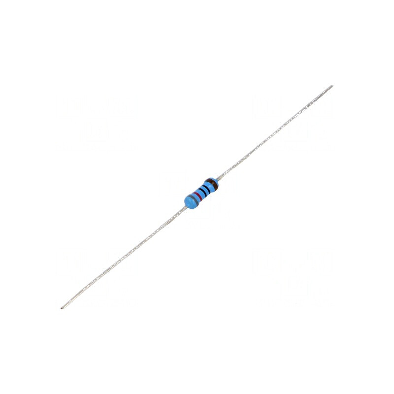 Rezistor thin film THT 820Ω 600mW ±1% Ø2,5x6,5mm 50ppm/°C | Electronic-mag.ro | Componente Electronice
