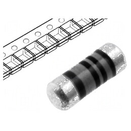 Rezistor SMD 0204 MiniMELF 1Ω 250mW ±1% Ø1,4x3,6mm | Electronic-mag.ro | Componente Electronice