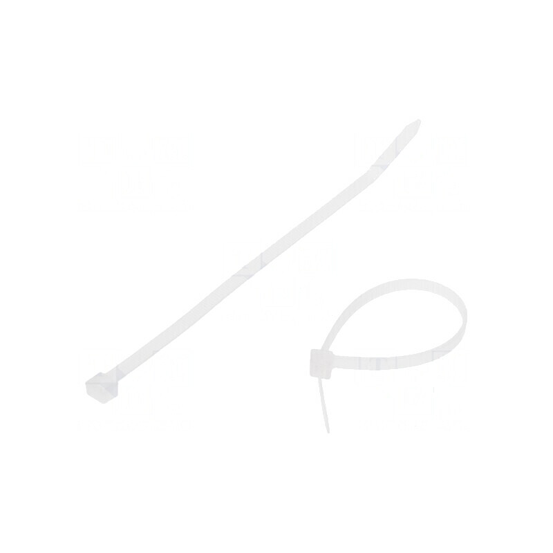Colier de strângere poliamidă 160mm 4,8mm 215N naturală | Electronic-mag.ro | Componente Electronice