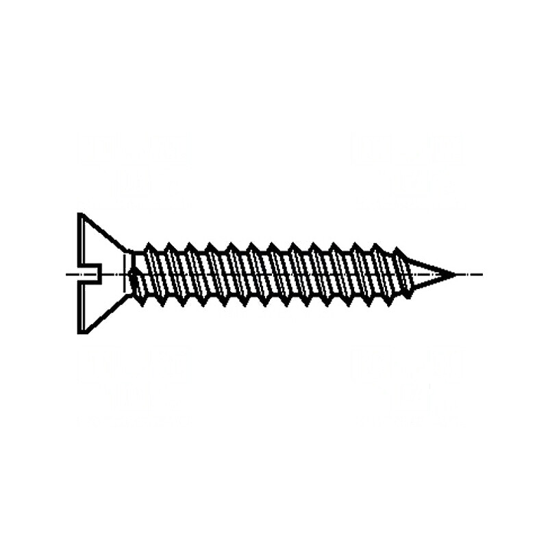 Şurub îngropat 2,9x19mm cu cap crestat din oţel călit zincat | Electronic-mag.ro | Componente Electronice