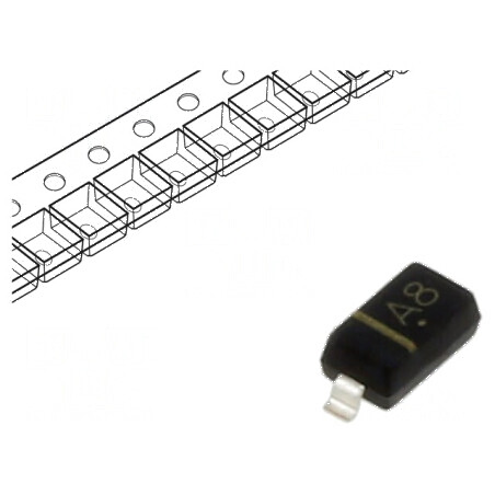 Diodă SMD 100V 0,2A 50ns SOD123 Ufmax 1,25V 0,5W | Electronic-mag.ro | Componente Electronice