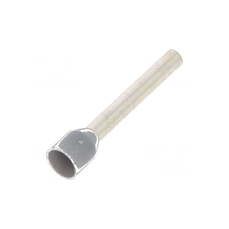 Vârf tub de capăt izolată cupru 2,5mm² 18mm cositorit gri | Electronic-mag.ro | Componente Electronice