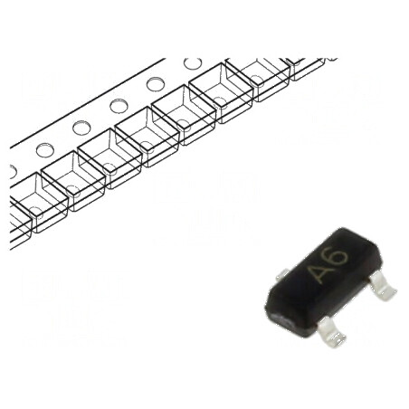 Diodă SMD 75V 0,2A 6ns SOT23 | Electronic-mag.ro | Componente Electronice