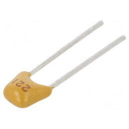 Condensator ceramic 220pF 50V C0G (NP0) ±5% THT 2,54mm | Electronic-mag.ro | Componente Electronice