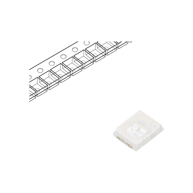 LED SMD 2835 Albastru 700-1000mcd 3,5x2,8x0,8mm | Electronic-mag.ro | Componente Electronice