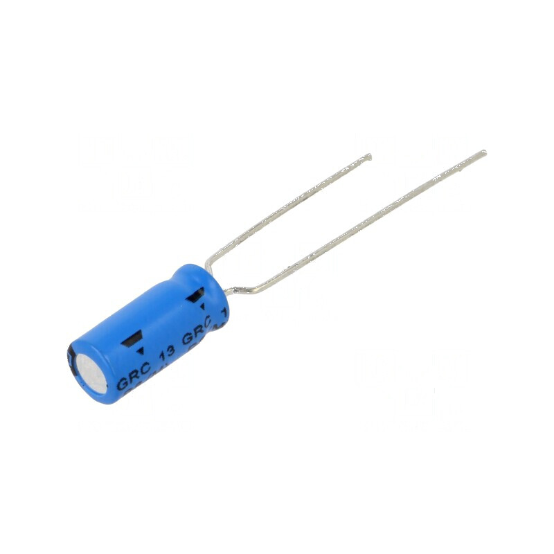 Condensator electrolitic THT 1uF 63VDC 2mm ±20% 2000h | Electronic-mag.ro | Componente Electronice