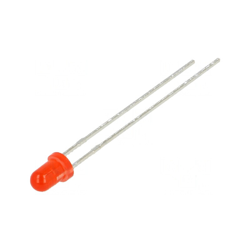 LED 3mm roșie 210-350mcd 60° convex | Electronic-mag.ro | Componente Electronice