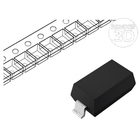 Diodă Zener 4,7V SMD SOD123 0,37/0,5W | Electronic-mag.ro | Componente Electronice