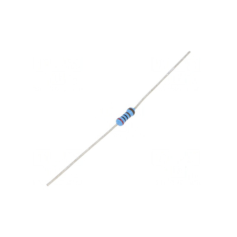 Rezistor THT film subțire 2kΩ 600mW ±1% Ø2,5x6,5mm 50ppm/°C | Electronic-mag.ro | Componente Electronice