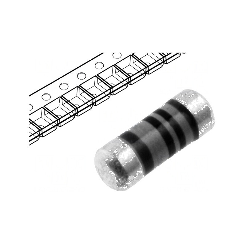 Rezistor SMD 0204 MiniMELF 10kΩ 250mW ±1% 50ppm/°C Thin Film | Electronic-mag.ro | Componente Electronice