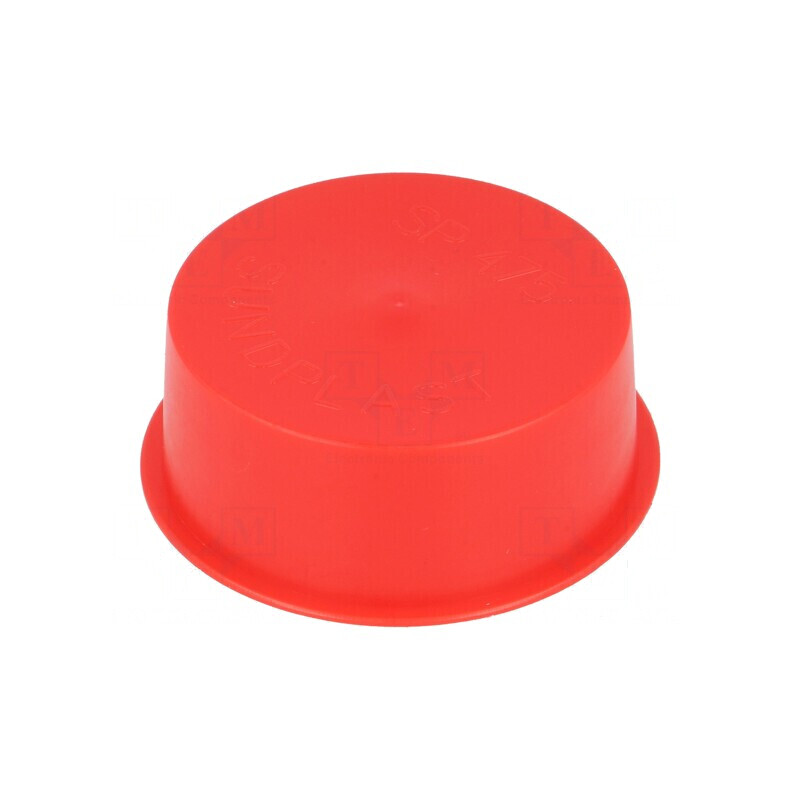 Obturator Corp roşie 49,6mm diametru, 19,4mm H, LDPE SafeCAP | Electronic-mag.ro | Componente Electronice
