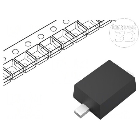 Diodă Zener 200mW 11V SMD SC90A SOD323F 100nA | Electronic-mag.ro | Componente Electronice