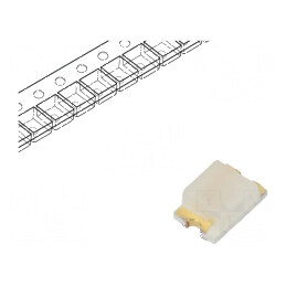 LED SMD 0805 galben 2,1x1,35x0,9mm 150° 20mA CHIPLED® | Electronic-mag.ro | Componente Electronice
