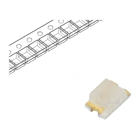 LED SMD 0805 galben 2,1x1,35x0,9mm 150° 20mA CHIPLED® | Electronic-mag.ro | Componente Electronice