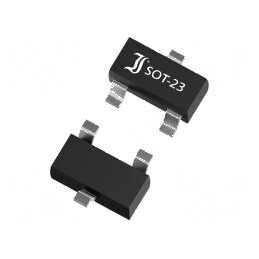 Diodă Zener SMD 0,3W 2,4V 115mA SOT23 2BZX84C | Electronic-mag.ro | Componente Electronice