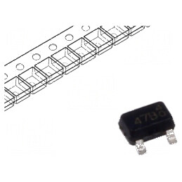 Tranzistor NPN bipolar 45V 0,1A 0,25W SOT323 pentru domeniul auto | Electronic-mag.ro | Componente Electronice