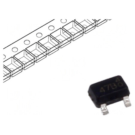 Tranzistor NPN bipolar 45V 0,1A 0,25W SOT323 pentru domeniul auto | Electronic-mag.ro | Componente Electronice