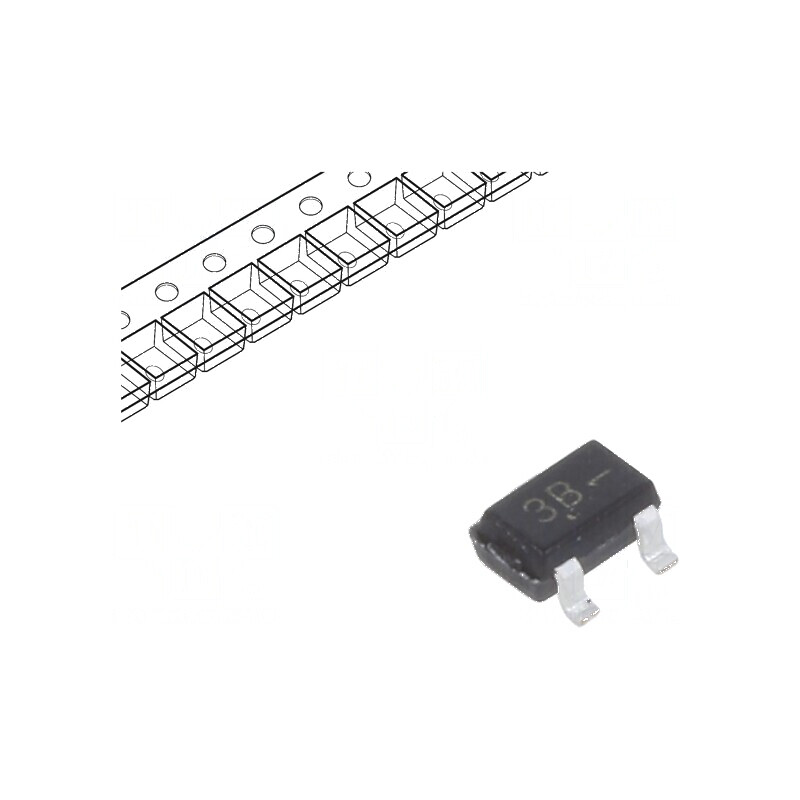 Tranzistor PNP bipolar 65V 0,1A 0,3W SC70 SOT323 | Electronic-mag.ro | Componente Electronice