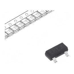 Tranzistor NPN bipolar 45V 0,8A 250mW SOT23 TO236AB | Electronic-mag.ro | Componente Electronice