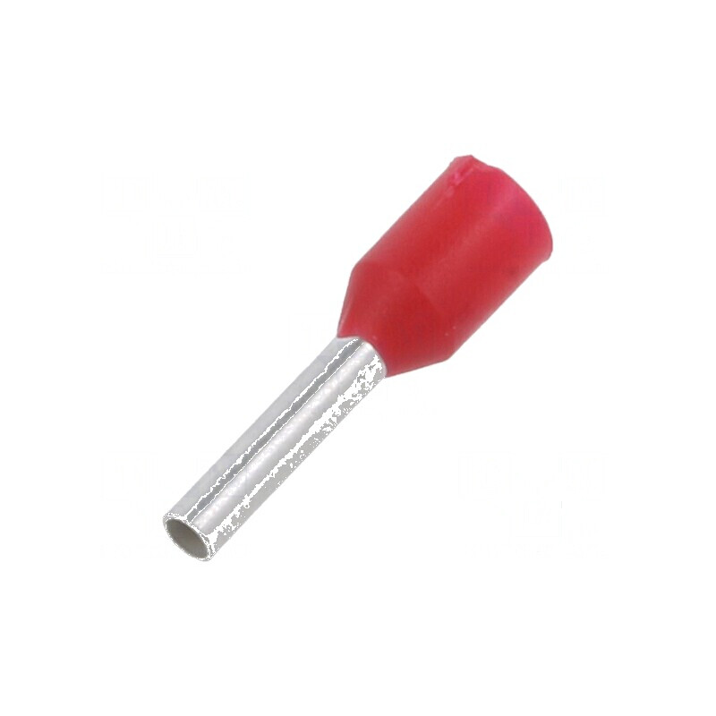 Vârf de tub capăt izolată cupru 1mm² 8mm cositorit crimpat | Electronic-mag.ro | Componente Electronice