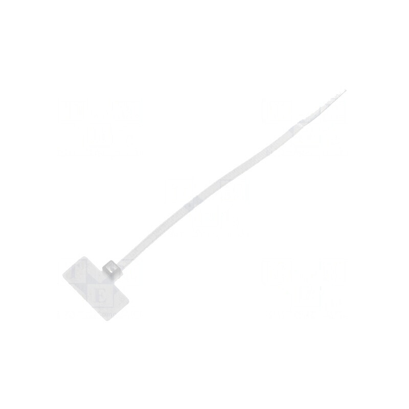 Colier de strângere poliamidă 110mm x 2,5mm cu etichetă | Electronic-mag.ro | Componente Electronice