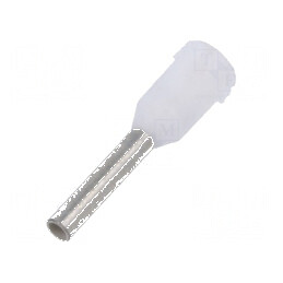Vârf tub de capăt izolată cupru 0,75mm² 8mm cositorit albă | Electronic-mag.ro | Componente Electronice