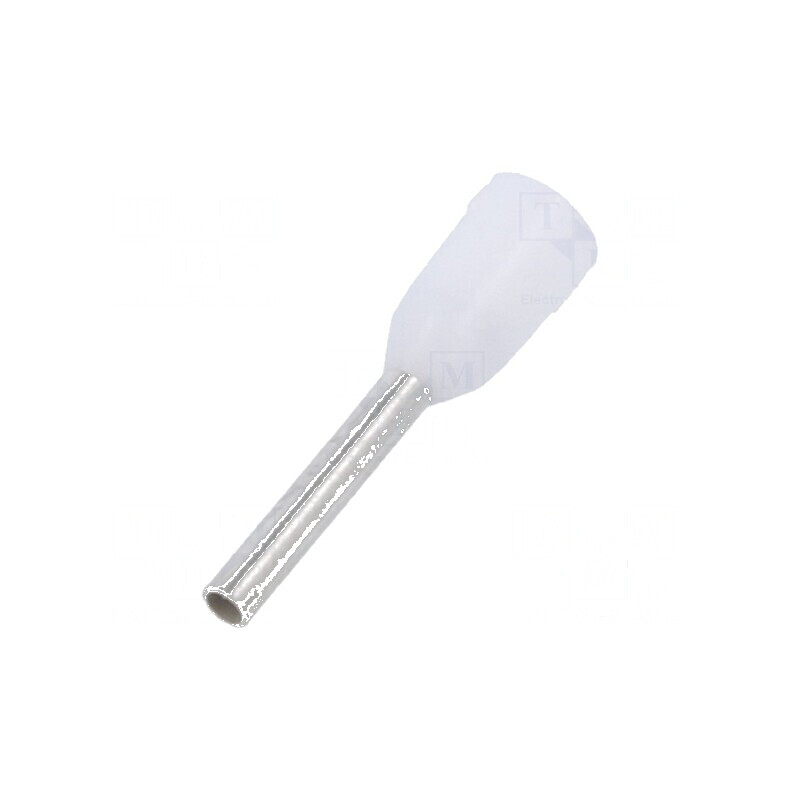 Vârf tub capăt izolată cupru 0,5mm² 8mm cositorit crimpat | Electronic-mag.ro | Componente Electronice