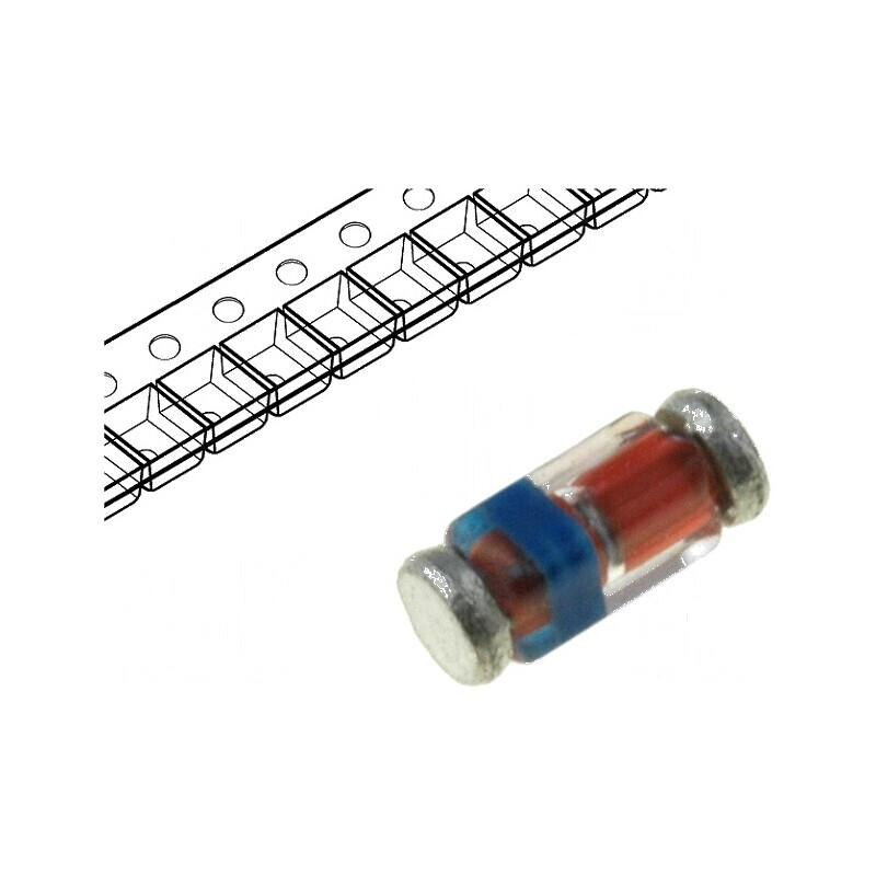 Diodă Zener 0,5W 4,7V SMD QuadroMELF SOD80 BZT55 | Electronic-mag.ro | Componente Electronice