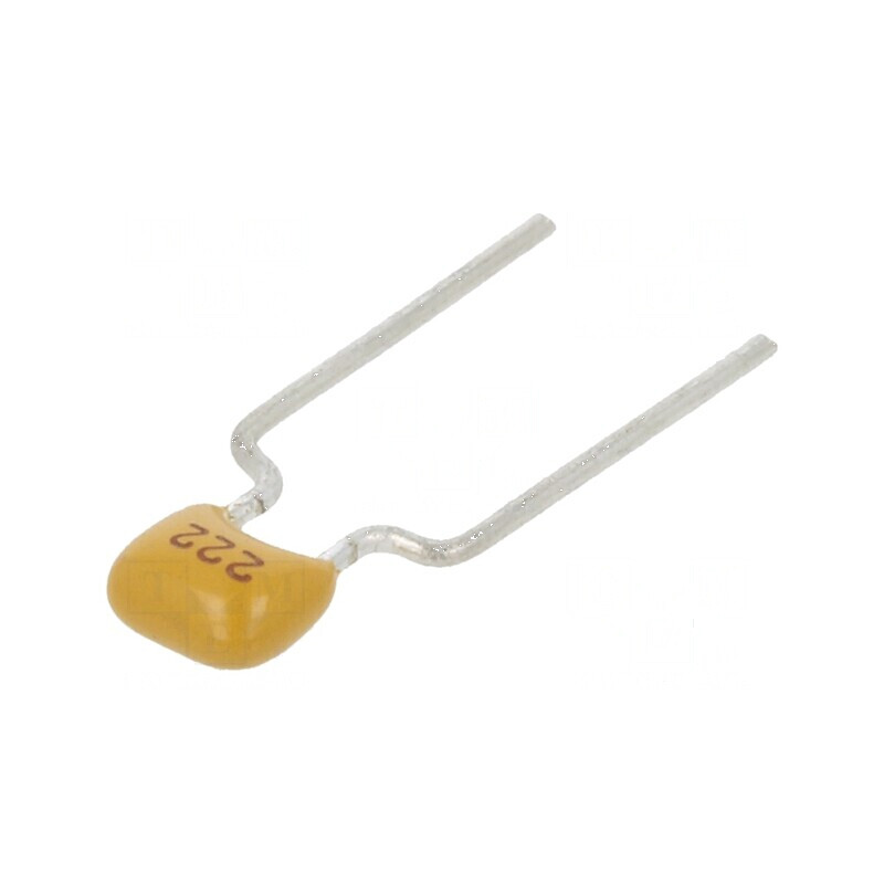 Condensator ceramic 2,2nF 100V X7R ±10% THT 5mm | Electronic-mag.ro | Componente Electronice