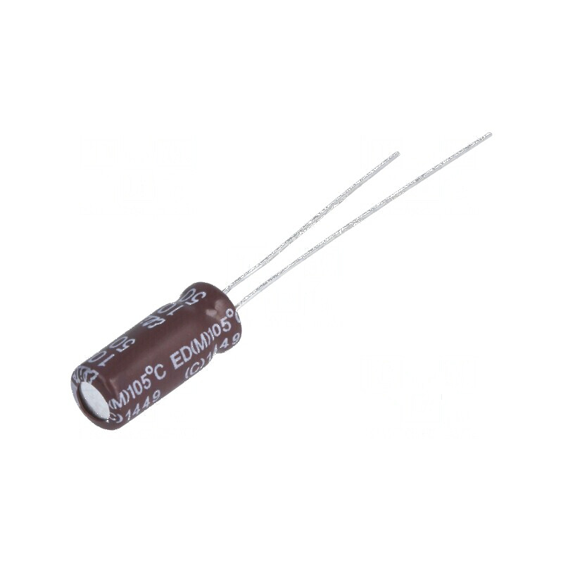 Condensator electrolitic low ESR THT 10uF 50VDC Ø5x11mm | Electronic-mag.ro | Componente Electronice