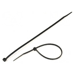 Colier de strângere poliamidă negru L: 203mm W: 3,6mm 176,5N | Electronic-mag.ro | Componente Electronice