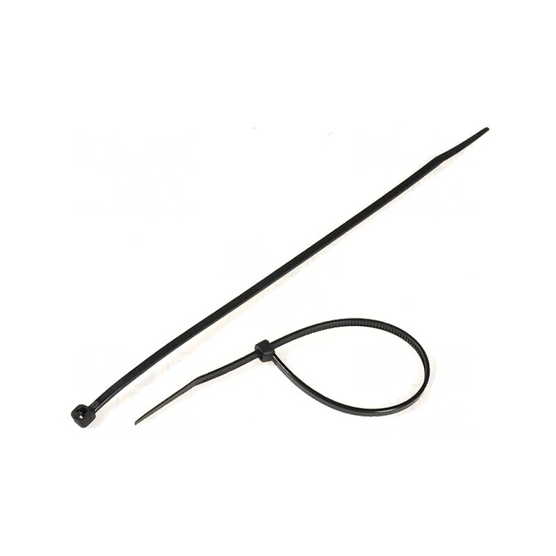 Colier de strângere poliamidă negru L: 203mm W: 3,6mm 176,5N | Electronic-mag.ro | Componente Electronice