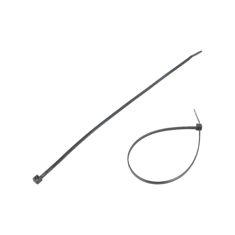 Colier de strângere poliamidă 250mm 3,6mm 177N negru | Electronic-mag.ro | Componente Electronice