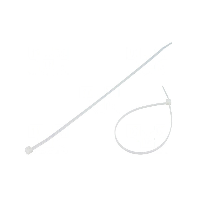 Colier de strângere poliamidă 250mm 3,6mm 177N naturală | Electronic-mag.ro | Componente Electronice