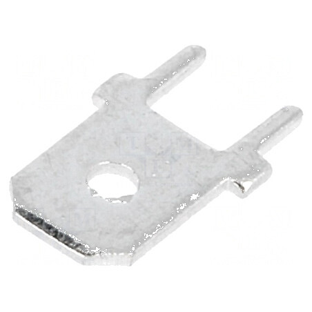 Terminal plat 6,3mm 0,8mm tată THT alamă cositorit drept | Electronic-mag.ro | Componente Electronice