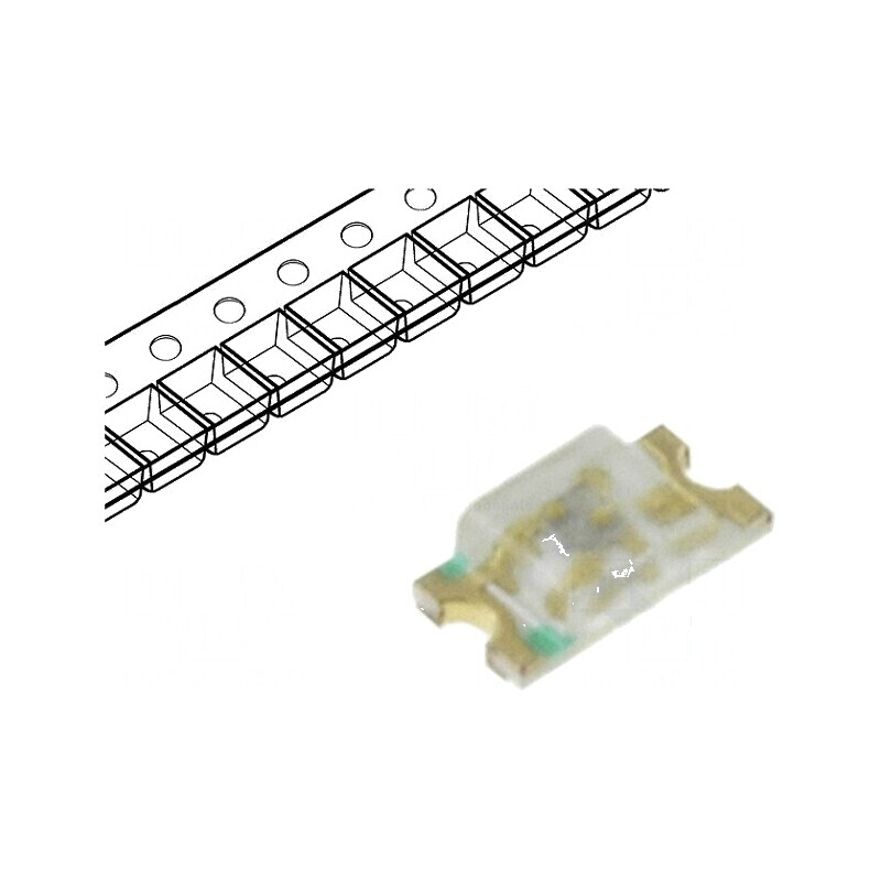 LED SMD 0603 Albastru 20-40mcd 1,6x0,8x0,4mm 130° 20mA 95mW | Electronic-mag.ro | Componente Electronice