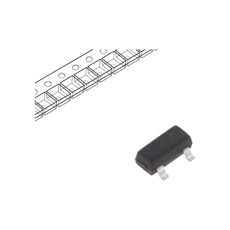 Tranzistor NPN bipolar 160V 0,6A 300mW SOT23 | Electronic-mag.ro | Componente Electronice
