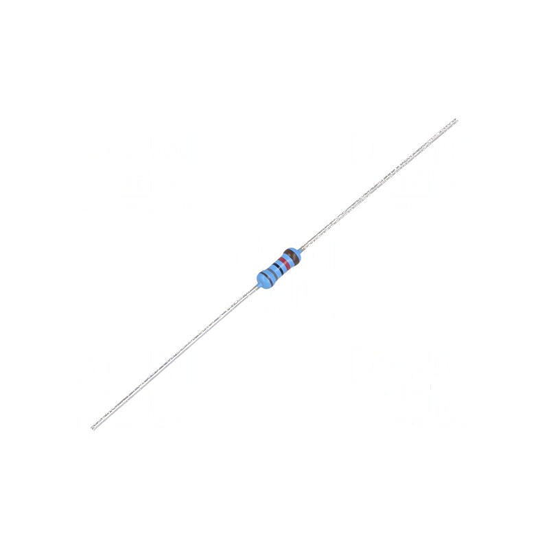 Rezistor film subțire THT 18kΩ 600mW ±1% Ø2,5x6,5mm 50ppm/°C | Electronic-mag.ro | Componente Electronice