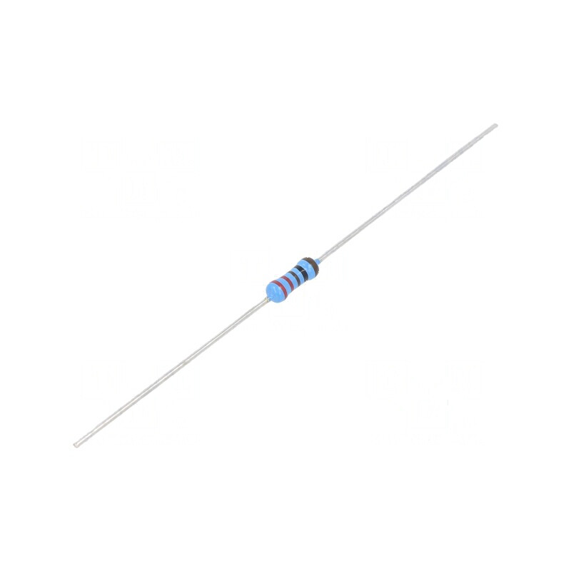Rezistor thin film THT 221Ω 600mW ±1% Ø2,5x6,5mm 50ppm/°C | Electronic-mag.ro | Componente Electronice