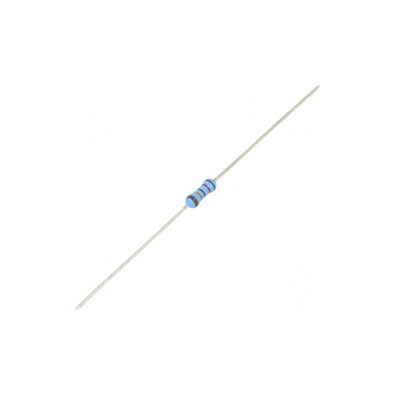 Rezistor thin film THT 121kΩ 600mW ±1% Ø2,5x6,5mm 50ppm/°C | Electronic-mag.ro | Componente Electronice
