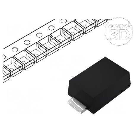 Diodă redresoare SMD 1kV 1A SMB flat Ufmax 1,1V Ifsm 30A | Electronic-mag.ro | Componente Electronice