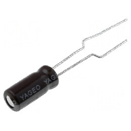 Condensator electrolitic THT 47uF 35VDC Ø5x11mm 5mm Raster | Electronic-mag.ro | Componente Electronice