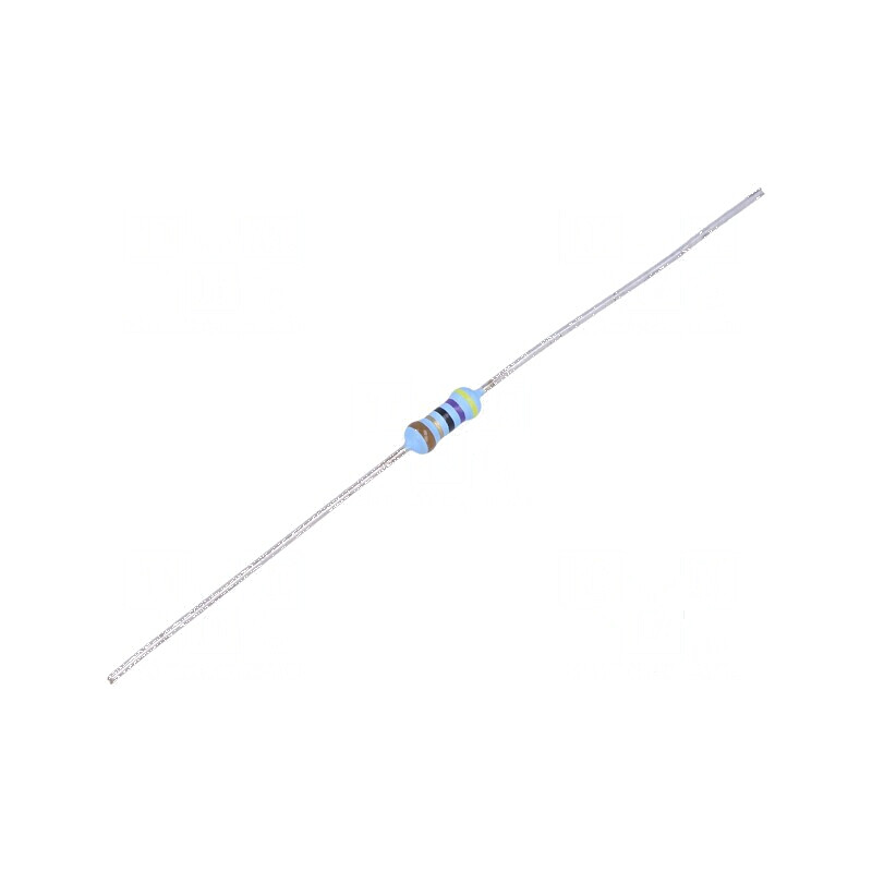 Rezistor THT 47Ω 600mW ±1% 2,5x6,5mm 50ppm/°C | Electronic-mag.ro | Componente Electronice