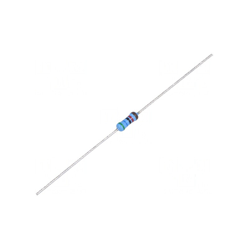 Rezistor thin film THT 56kΩ 600mW ±1% Ø2,5x6,5mm 50ppm/°C | Electronic-mag.ro | Componente Electronice