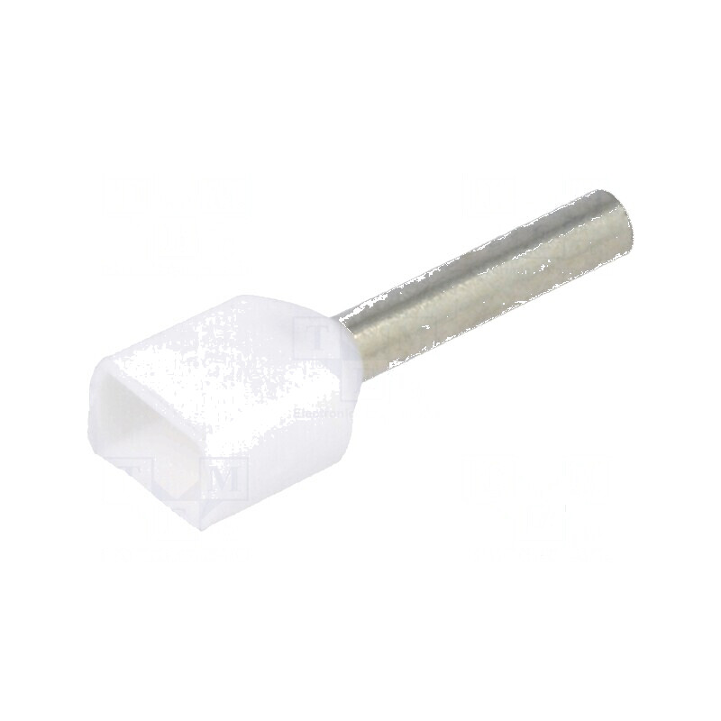 Vârf tub capăt izolată dublă cupru 0,75mm² 10mm cositorit | Electronic-mag.ro | Componente Electronice