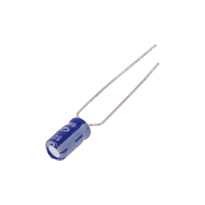 Condensator electrolitic THT 3,3uF 50V Ø4x7mm 5mm Raster | Electronic-mag.ro | Componente Electronice