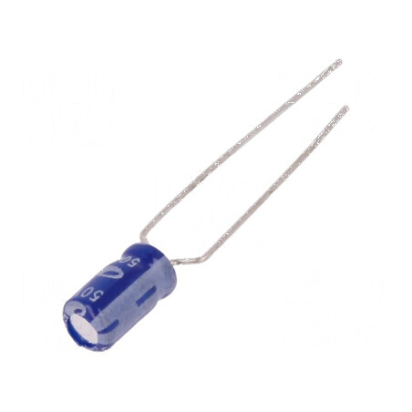 Condensator electrolitic THT 3,3uF 50V Ø4x7mm 5mm Raster | Electronic-mag.ro | Componente Electronice