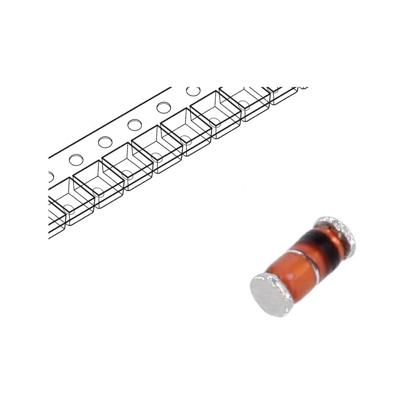 Diodă Zener 0,5W 5,6V SMD MiniMELF SOD80 | Electronic-mag.ro | Componente Electronice