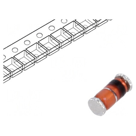 Diodă Zener 0,5W 5,6V SMD MiniMELF SOD80 | Electronic-mag.ro | Componente Electronice