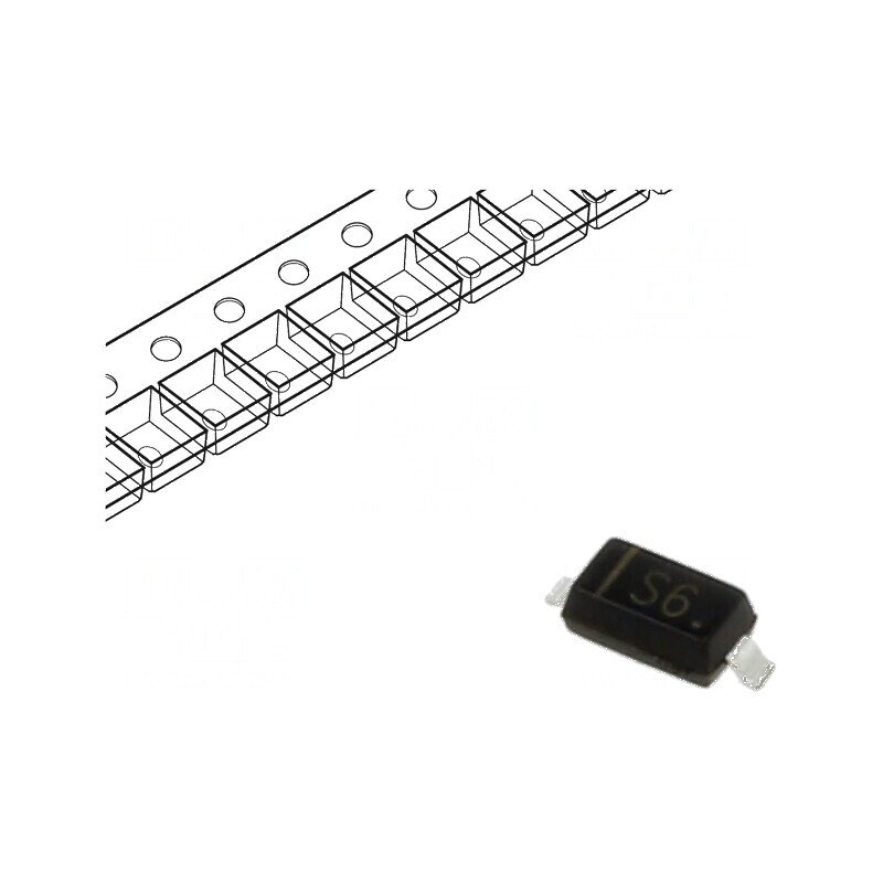 Diodă Zener 0,5W 13V SMD SOD123 - 1 bucată | Electronic-mag.ro | Componente Electronice